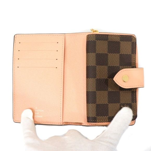 Louis Vuitton Damier Ebene Politefeuille Juliet Wallet Bifold Compact Brown - Picture 7 of 10